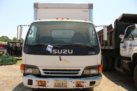 1999 Isuzu NQR Truck, VIN # JALE5B149X7906202, RUNS, TURBO INTER-COOLED DIESEL BOX TRUCK,