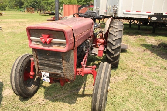 135 MF TRACTOR, SHOWING 2745 HOURS, SERIAL NO. NOT VISIBLE