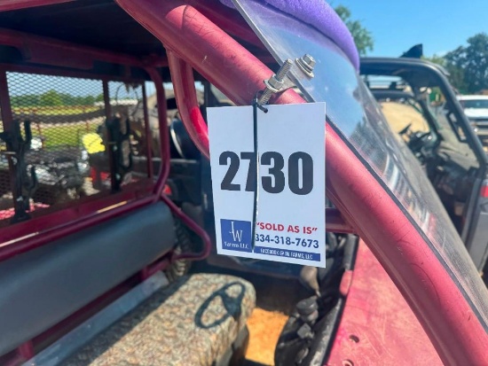 KAWASAKI MULE 610, SHOWING 734 HOURS, MODEL: KAF400A, RUNS