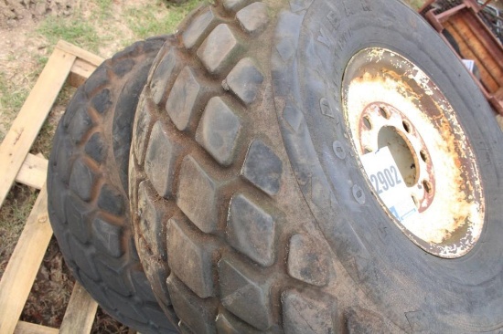 2CT TIRES & RIMS- 18.4-16.1