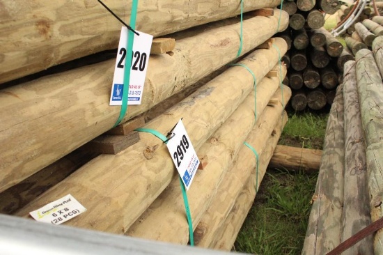 6X8 WOOD POST W/28 COUNT