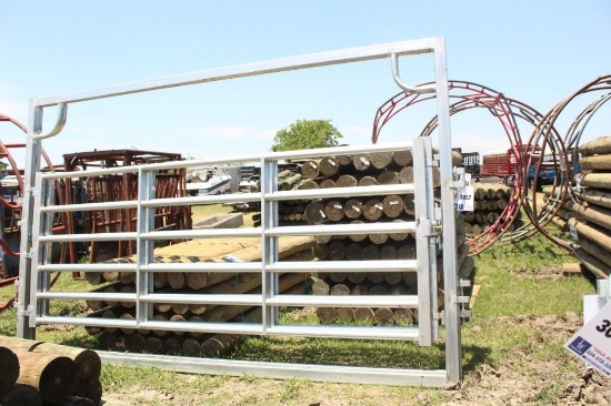 HD BOW GATE 12' W/ 2'' X 3'' SQUARE TUBING W/ ROUND TUBBING CENTERS
