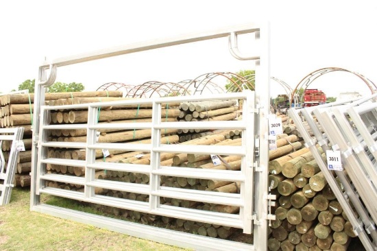 HD BOW GATE 12' W/ 2'' X 3'' SQUARE TUBING W/ ROUND TUBBING CENTERS