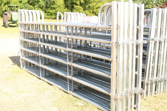 HD BOW GATE 12' W/ 2'' X 3'' SQUARE TUBING W/ ROUND TUBING CENTERS