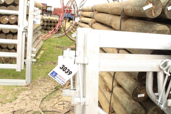 8' FEEDER PANELS WITH SQUARE TUBING ENDS & ROUND CENTER TUBING