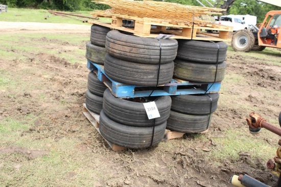 8CT AIRPLANE TIRES & RIMS 29 X 9.0-15
