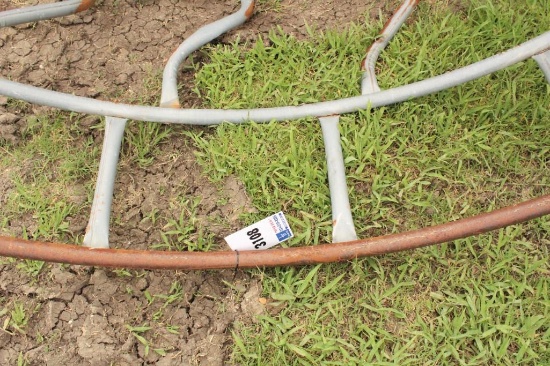 8' ROUND GAL. HAY RINGS- USED