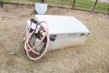 ALUMINUM FUEL TANK W/PUMP AND TOOL BOX