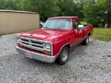 1989 Dodge D100 Pickup Pickup Truck, VIN # 1B7FE06Y9KS078390, RUNS, ALL ORIGINAL, ONE OWNER, 78980 M