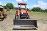 KUBOTA L47 BACKHOESHOWING 636 HOURSW/FRONTEND LOADER MODEL: TL1300; SN: A0591
