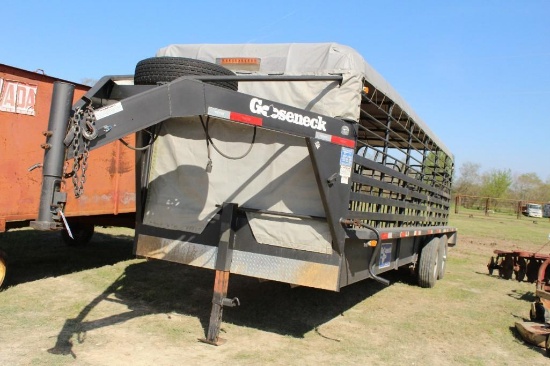 2016 GOOSENECK 24' STOCK TRAILER, VIN: 16GS52423FB069775, ROAD READY ...