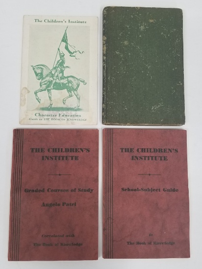 4 Vintage/Antique Books: The Children's Institute Copyrights from 1916 - 1943