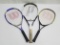 3 Tennis Racquets: 1 Prince & 2 Wilson