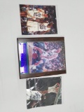 3 pc Utah Jazz Stockton & Malone: 2 prints 8x10 & 1 plaque w/ 8x10
