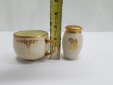 Porcelain China: Bavarian Tea Cup & Austrian Shaker