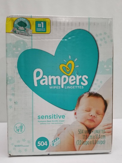 Pampers Sensitive Wipes - 504ct - New