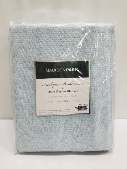 Madison Park 100% Cotton Blanket - Full/Queen - New