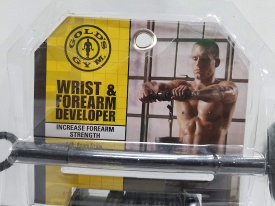 Gold's Gym Wrist & Forearm Developer - Open Box, New, Missing Soft Foam Grips