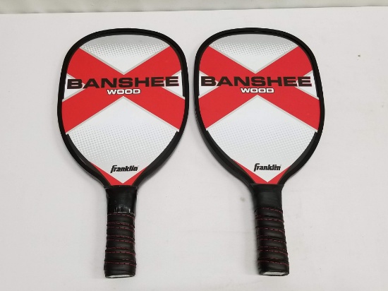 Franklin Banshee Wood Pickle Ball Rackets - New