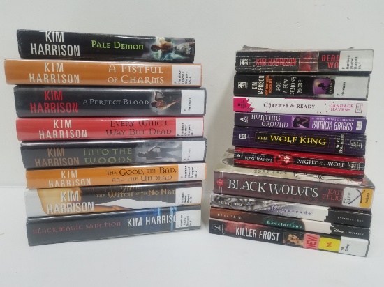 18 Fiction Books: 10 Kim Harrison + 8 others