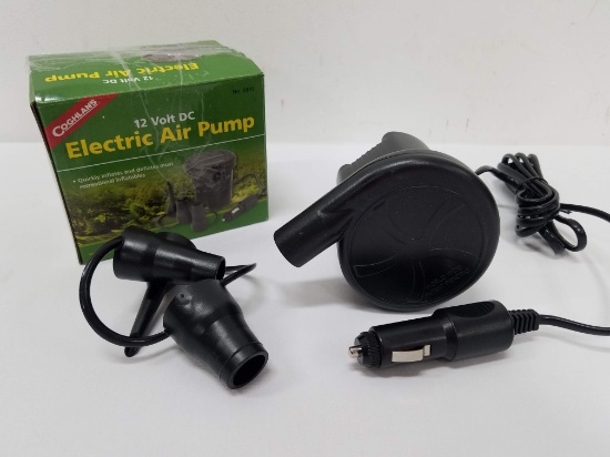 12v DC Electric Air Pump by Coghlan's - Requires Car Cigarette Adapter - New