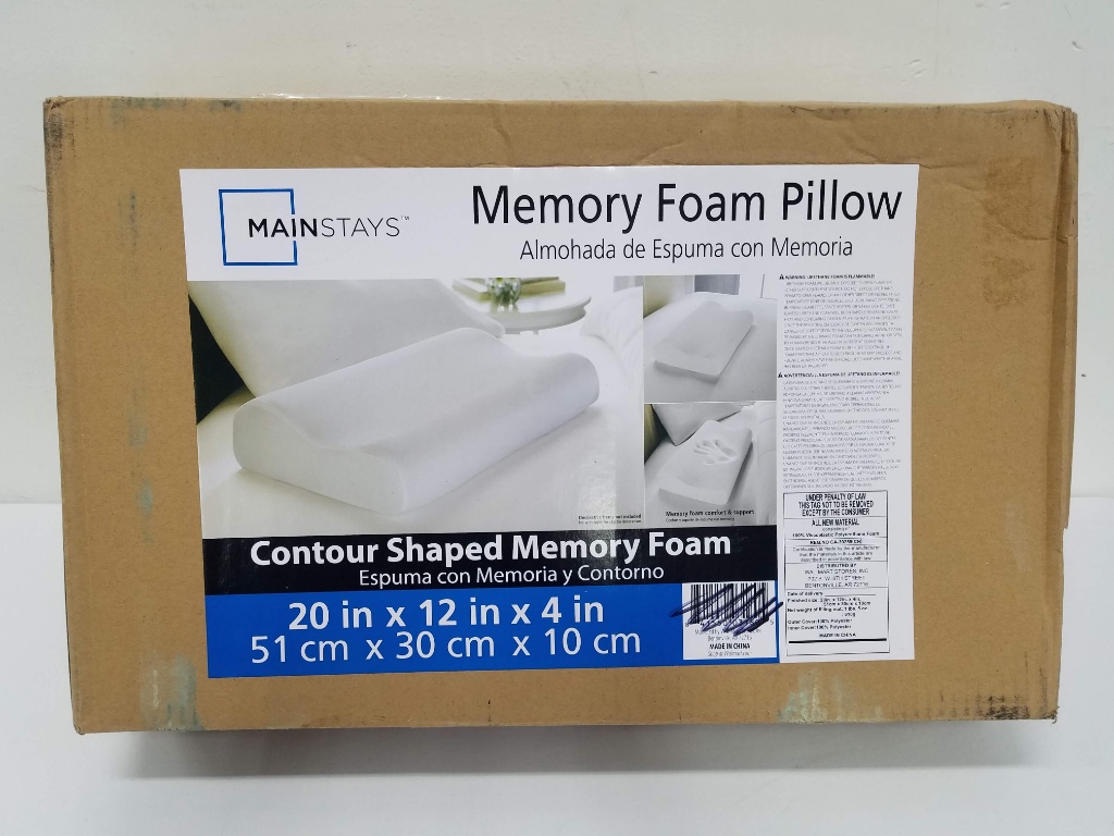 mainstays memory foam pillow