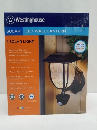 Westinghouse Solar Light LED Wall Lantern - New