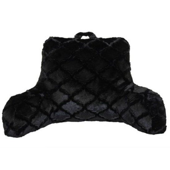 Better Homes and Gardens Trellis Fur Backrest. Black, Super Soft