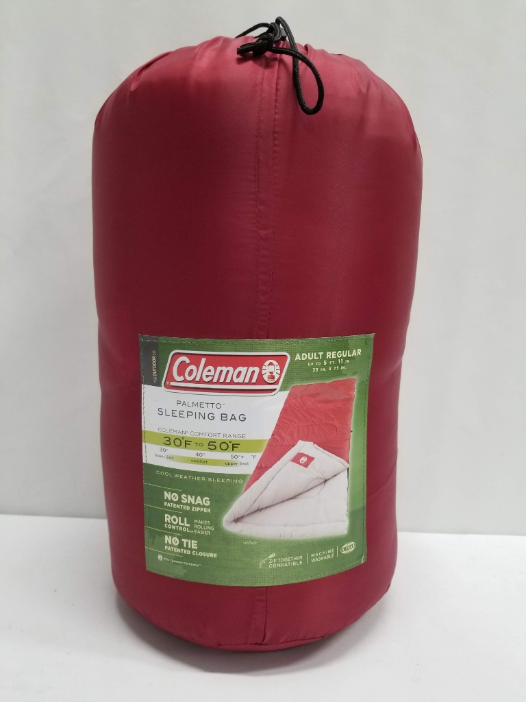 Coleman Palmetto Sleeping Bag Auctions Online Proxibid Coleman Palmetto Sleeping Bag 30 50 F Regular Fits Up