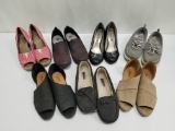 7 Pairs of Women's Shoes, size 8, 8.5, & 9.