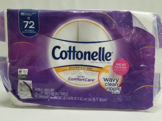 Cottonelle Ultra ComfortCare Toilet Paper - 36 Double Rolls - New