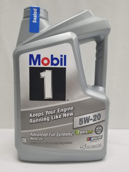 Mobil 1 Advanced Full Synthetic Motor Oil - SAE 5W-20 - 1.25 Gal/5 Qt. - New