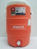 Igloo 5-Gallon Drink Dispensing Cooler - Orange/White - New