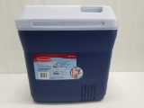 Rubbermaid Cooler, 20 qt/26 cans, Blue & White - New