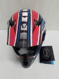 Large Helmet for Off-Roading by Fuel, Red, White, & Blue - Damaged Box, New