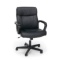 Essentials by OFM Leather Executive Chair with Arms, Black - Open Box, New