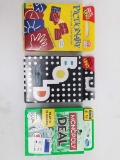 Card Games Lot: Pictionary, Bold, Monopoly DEAL - New