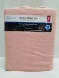 Full Size Jersey Sheet Set - Pearl Blush - New