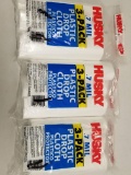 Plastic Drop Cloths. Husky 0.7 MIL, Three 3 packs - New