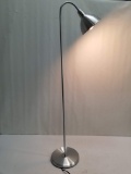 Adjustable Floor Lamp - Brushed Steel Finish - Open Box, New