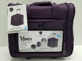 Lexington Collection 16 Inch Underseat Carry-On - Purple - New