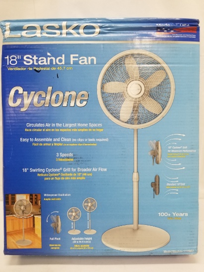 18" Stand Fan - Lasko - Damaged Box, New