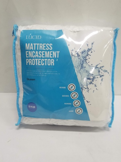Mattress Encasement Protector, Queen Size - New