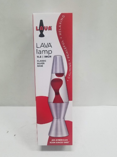 Red Lava Lamp 11.5 inches tall - New