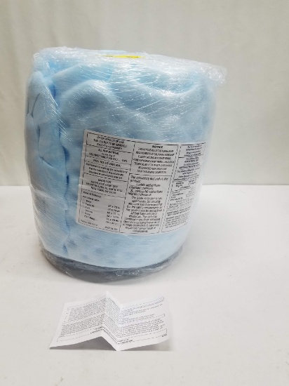 Foam Mattress Topper, Blue, Size Unknown - New