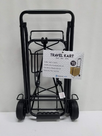 Travel Kart, Black, Holds up to 70 pounds - New