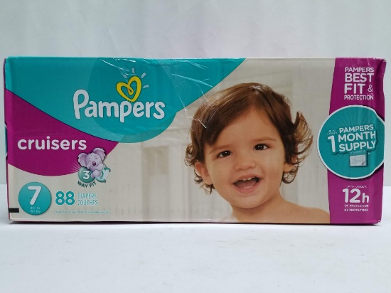 Pampers Cruisers Diapers - Size 7 (41+lb/19+kg, 88ct) - New