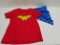 Women's Wonder Woman Shirt with Cape, size XL. Excellent used condition