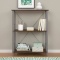 Mainstays 3 Shelf Bookcase. Used, Unassembled, Complete, Dark Gray Legs/Dark Brown Shelves
