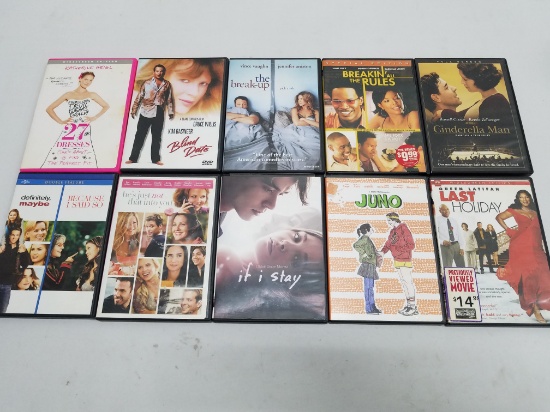 10 DVD Movies Rated PG-13: 27 Dresses -to- Last Holiday